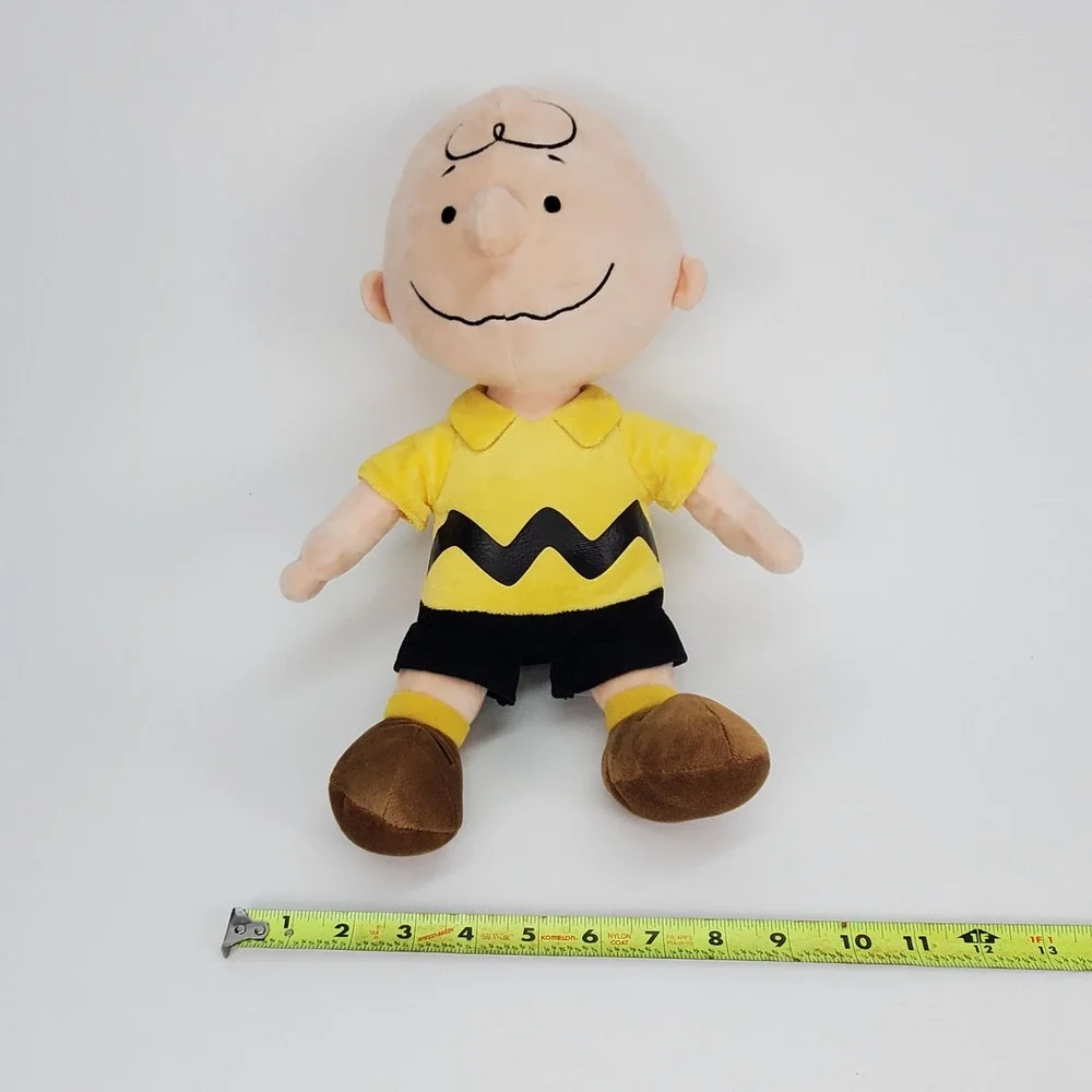 Kohls Cares Peanuts Charlie Brown Plush Stuffed Animal Yellow Shirt 12 Inch